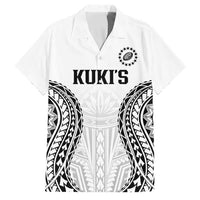 World Rugby Cook Islands Family Matching Off The Shoulder Long Sleeve Dress and Hawaiian Shirt Kukis Make History LT9 Dad's Shirt - Short Sleeve White - Polynesian Pride