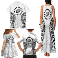 World Rugby Cook Islands Family Matching Tank Maxi Dress and Hawaiian Shirt Kukis Make History - Polynesian Pride