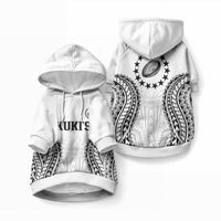 World Rugby Cook Islands Pet Hoodie Kukis Make History LT9 Pullover White - Polynesian Pride