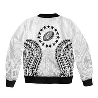 World Rugby Cook Islands Sleeve Zip Bomber Jacket Kukis Make History - Polynesian Pride