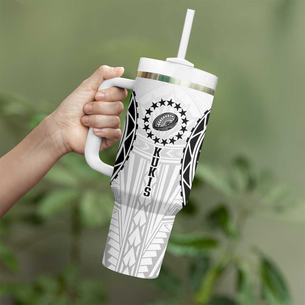 World Rugby Cook Islands Tumbler With Handle Kukis Make History - Polynesian Pride