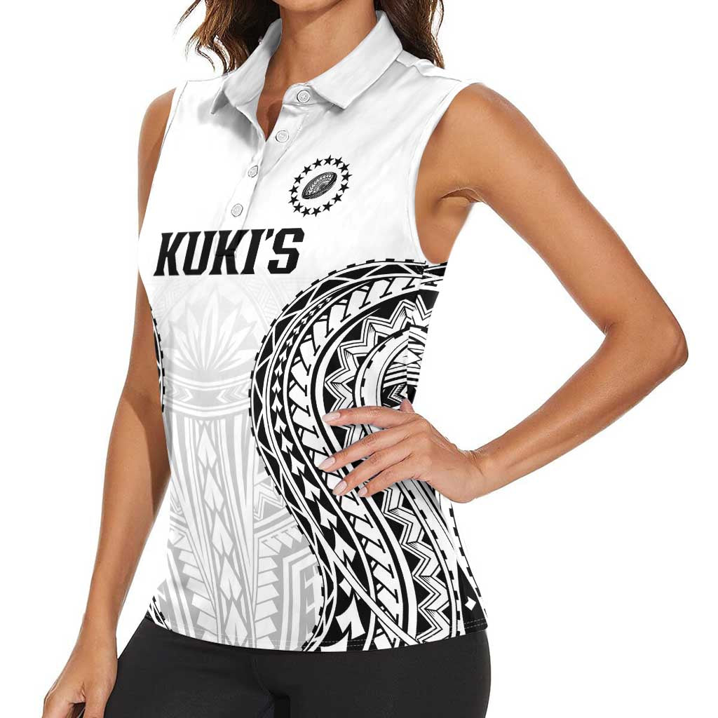 World Rugby Cook Islands Women Sleeveless Polo Shirt Kukis Make History - Polynesian Pride