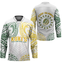 World Rugby Cook Islands Hockey Jersey White Polynesian Tribal Pattern - Polynesian Pride