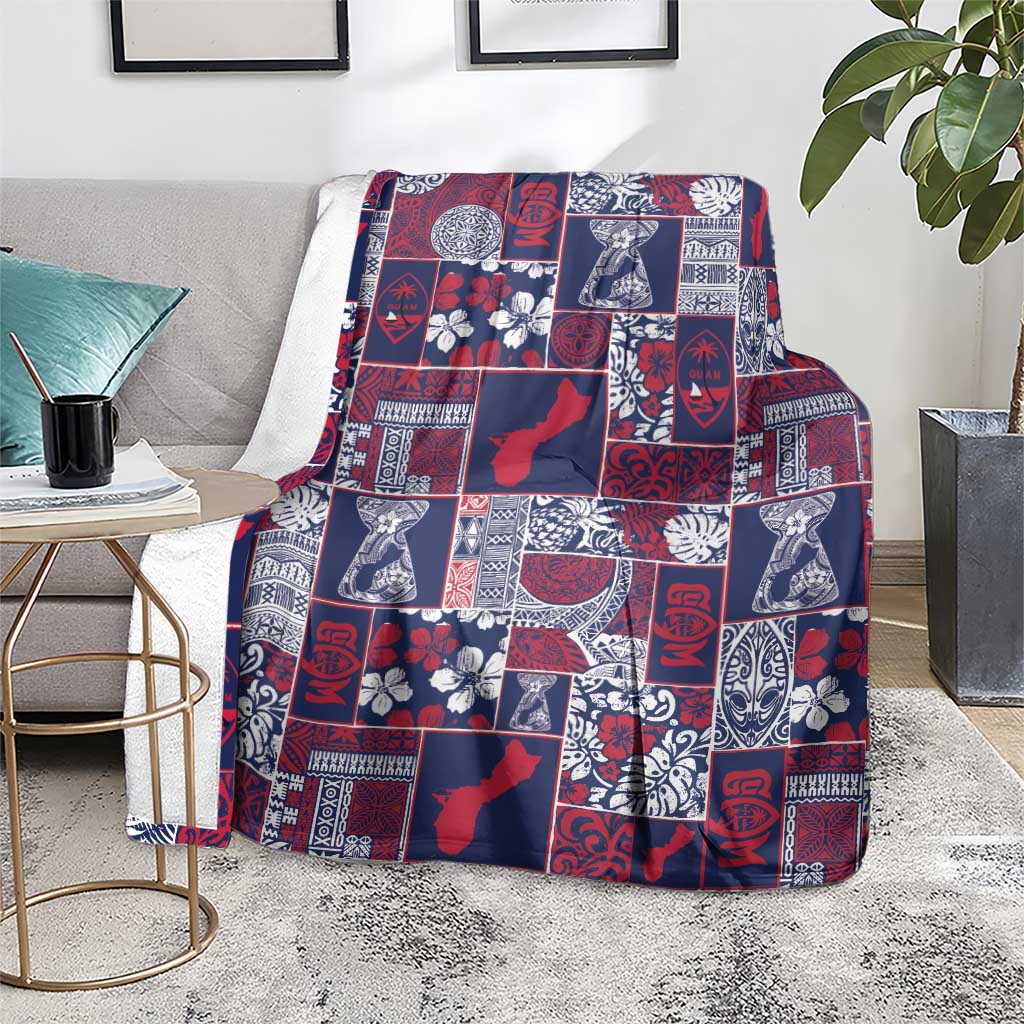 Guam Felis Pasgua Blanket Pacific Patchwork Xmas Vibes - Polynesian Pride