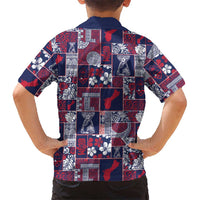 Guam Felis Pasgua Family Matching Summer Maxi Dress and Hawaiian Shirt Pacific Patchwork Xmas Vibes - Polynesian Pride