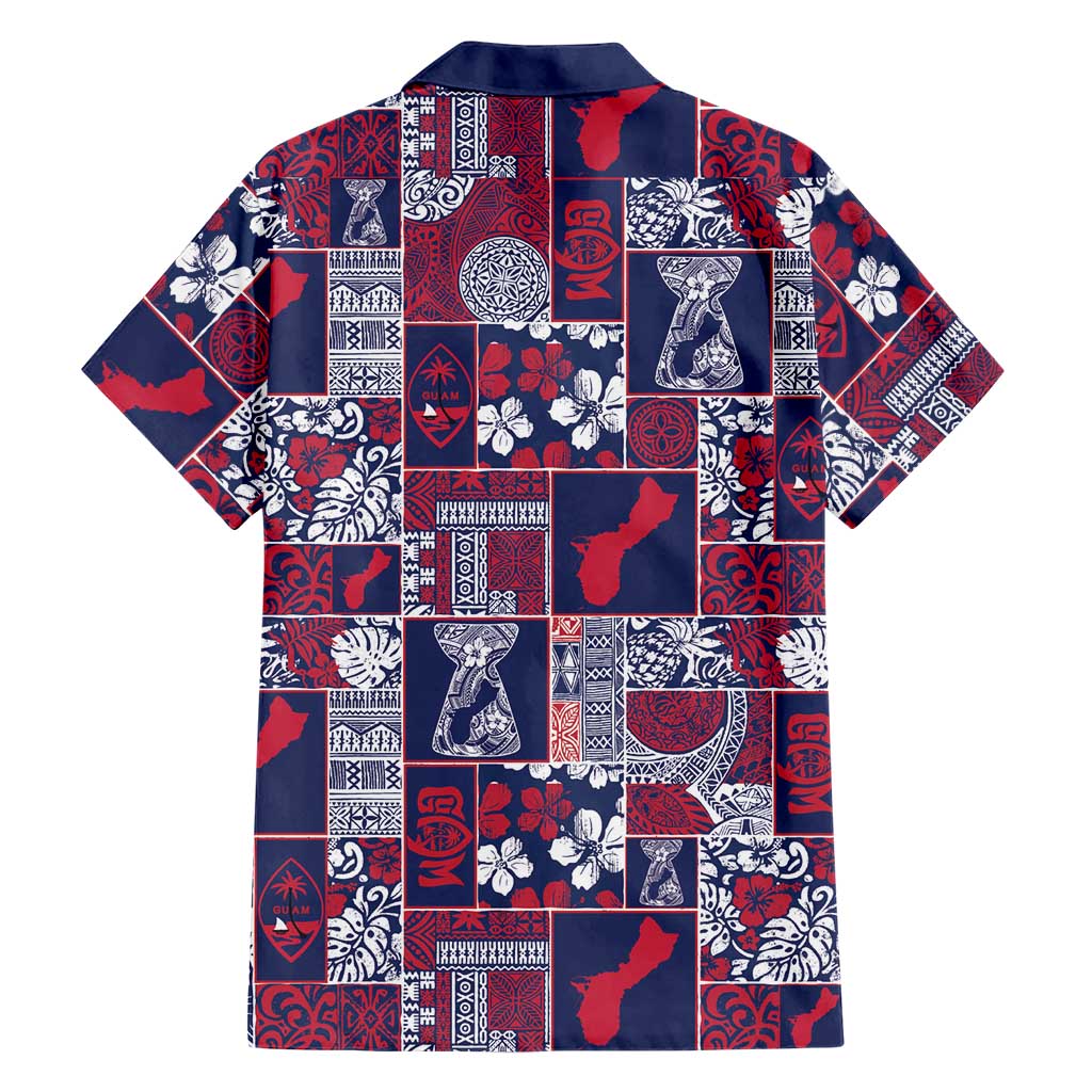Guam Felis Pasgua Family Matching Tank Maxi Dress and Hawaiian Shirt Pacific Patchwork Xmas Vibes - Polynesian Pride