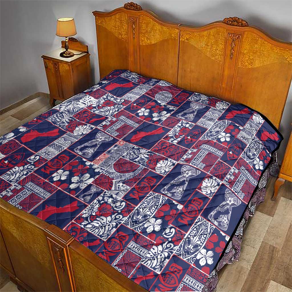 Guam Felis Pasgua Quilt Pacific Patchwork Xmas Vibes - Polynesian Pride