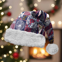 Manuia le Kerisimasi American Samoa Christmas Santa Hat Pacific Patchwork Xmas Vibes - Polynesian Pride