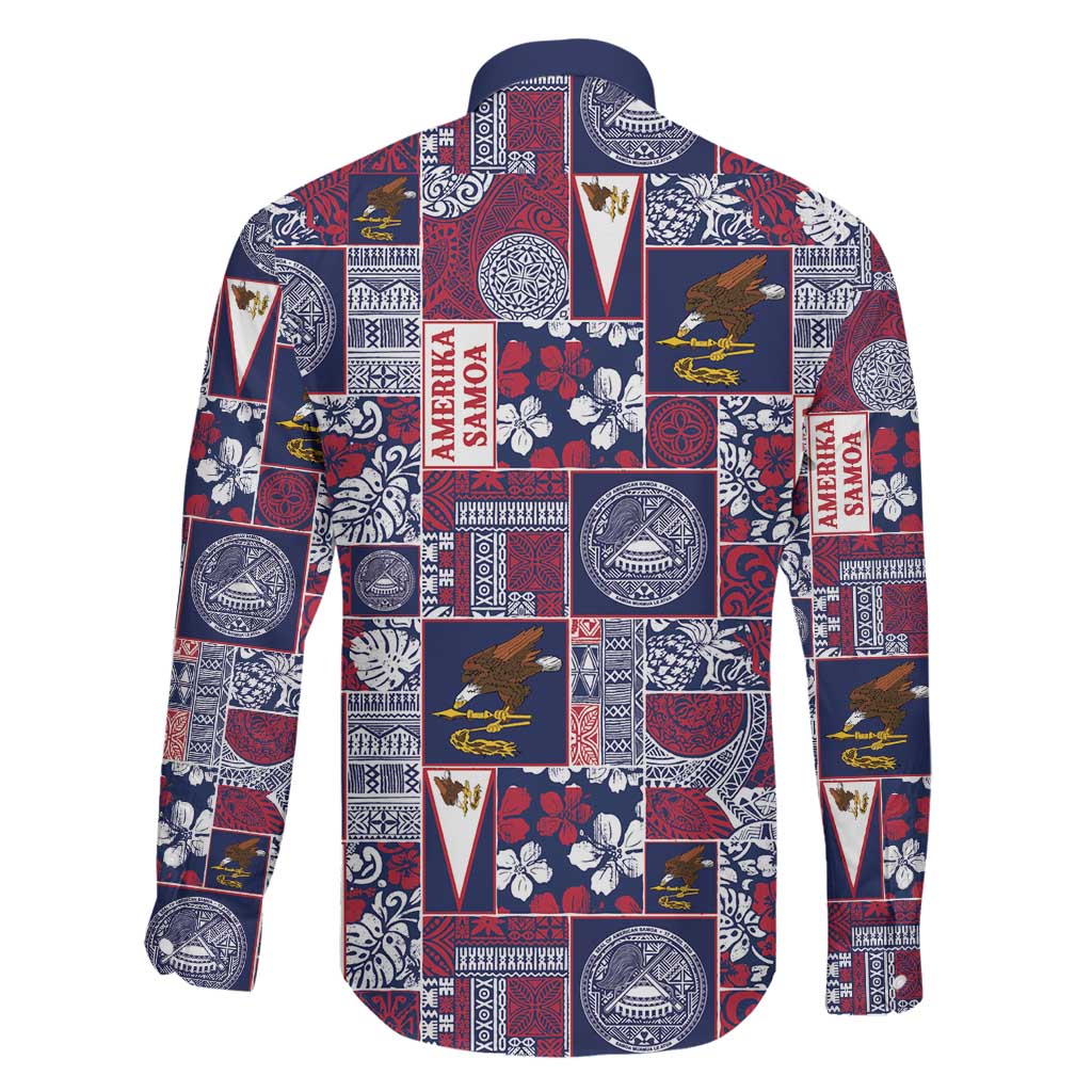 Manuia le Kerisimasi American Samoa Family Matching Off Shoulder Short Dress and Hawaiian Shirt Pacific Patchwork Xmas Vibes - Polynesian Pride