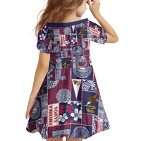 Manuia le Kerisimasi American Samoa Family Matching Tank Maxi Dress and Hawaiian Shirt Pacific Patchwork Xmas Vibes - Polynesian Pride