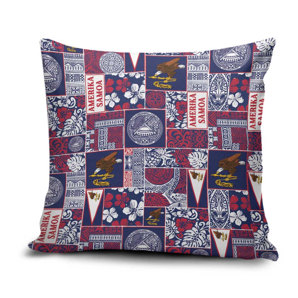 Manuia le Kerisimasi American Samoa Pillow Cover Pacific Patchwork Xmas Vibes LT9 Blue - Polynesian Pride