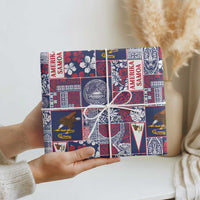Manuia le Kerisimasi American Samoa Wrapping Paper Pacific Patchwork Xmas Vibes LT9 - Polynesian Pride
