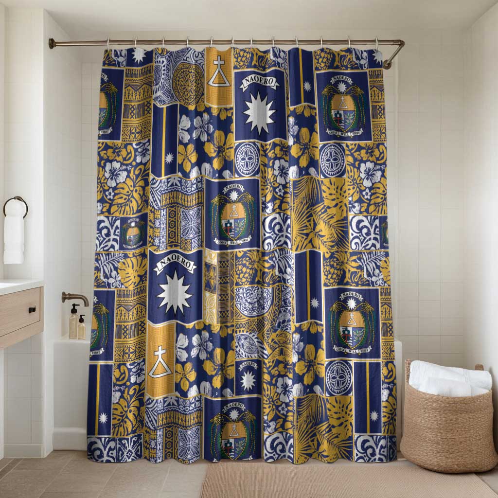Ekamawir omo Nauru Bathroom Set Pacific Patchwork Xmas Vibes - Polynesian Pride
