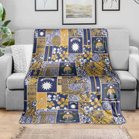 Ekamawir omo Nauru Blanket Pacific Patchwork Xmas Vibes - Polynesian Pride