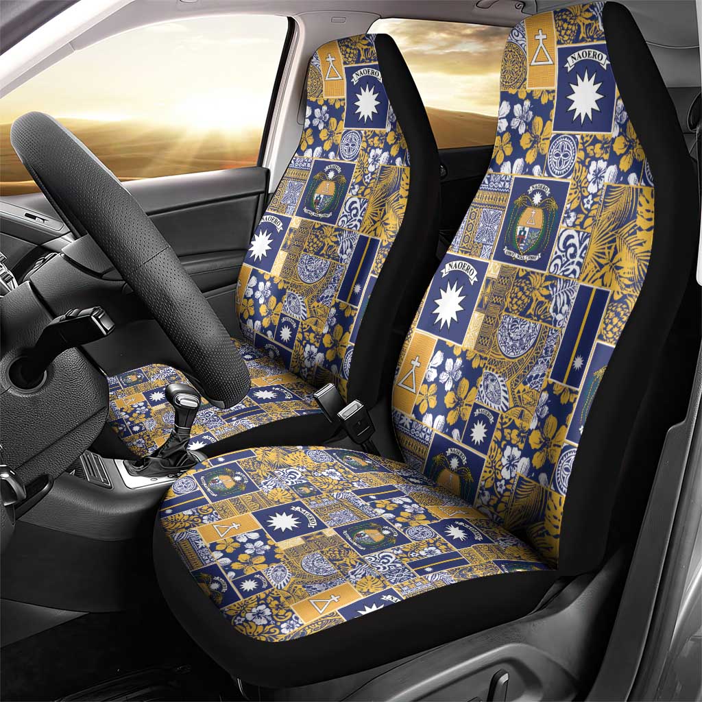 Ekamawir omo Nauru Car Seat Cover Pacific Patchwork Xmas Vibes - Polynesian Pride