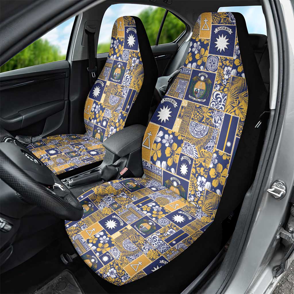 Ekamawir omo Nauru Car Seat Cover Pacific Patchwork Xmas Vibes - Polynesian Pride