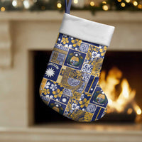 Ekamawir omo Nauru Christmas Stocking Pacific Patchwork Xmas Vibes - Polynesian Pride