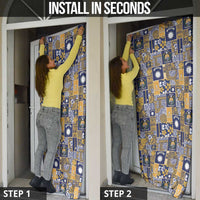 Ekamawir omo Nauru Door Cover Pacific Patchwork Xmas Vibes - Polynesian Pride