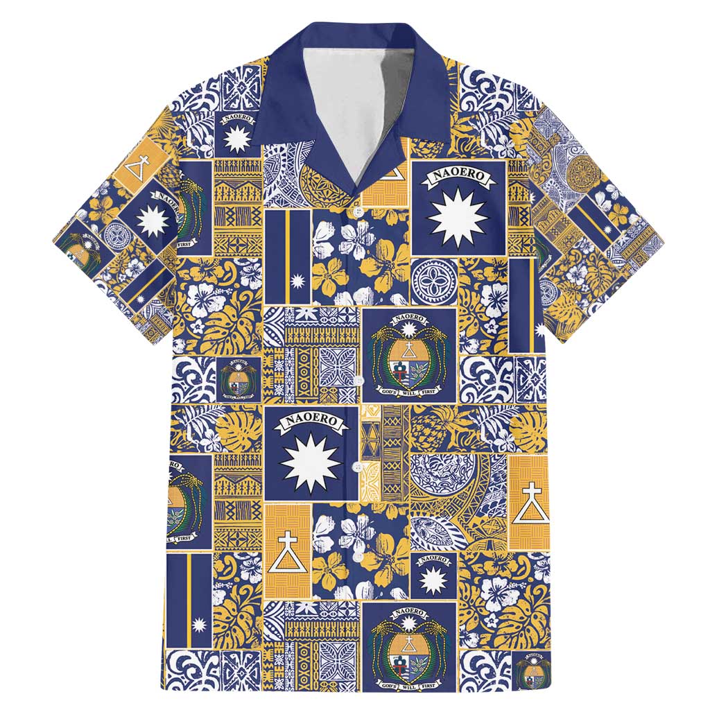 Ekamawir omo Nauru Family Matching Mermaid Dress and Hawaiian Shirt Pacific Patchwork Xmas Vibes - Polynesian Pride