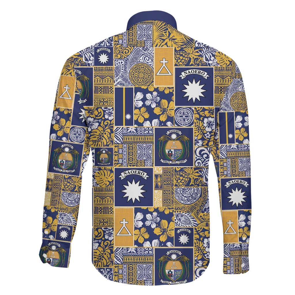 Ekamawir omo Nauru Family Matching Short Sleeve Bodycon Dress and Hawaiian Shirt Pacific Patchwork Xmas Vibes - Polynesian Pride