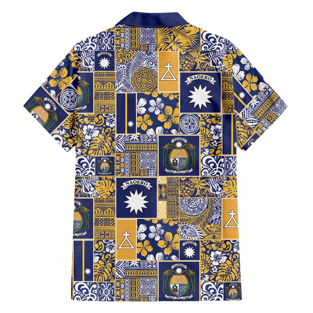 Ekamawir omo Nauru Hawaiian Shirt Pacific Patchwork Xmas Vibes - Polynesian Pride