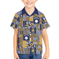 Ekamawir omo Nauru Hawaiian Shirt Pacific Patchwork Xmas Vibes - Polynesian Pride