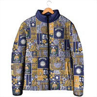 Ekamawir omo Nauru Padded Jacket Pacific Patchwork Xmas Vibes - Polynesian Pride