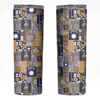 Ekamawir omo Nauru Skinny Tumbler Pacific Patchwork Xmas Vibes - Polynesian Pride