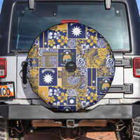 Ekamawir omo Nauru Spare Tire Cover Pacific Patchwork Xmas Vibes - Polynesian Pride