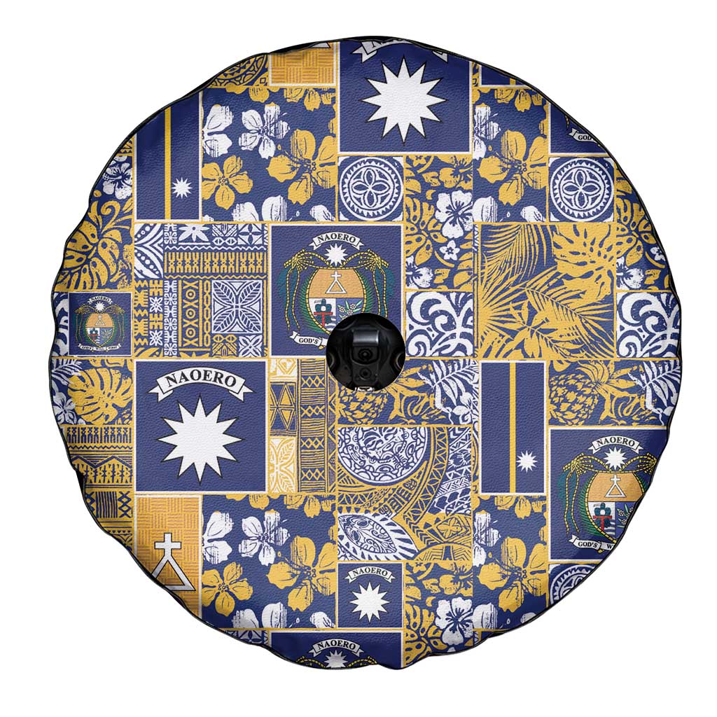 Ekamawir omo Nauru Spare Tire Cover Pacific Patchwork Xmas Vibes - Polynesian Pride