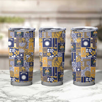 Ekamawir omo Nauru Tumbler Cup Pacific Patchwork Xmas Vibes - Polynesian Pride