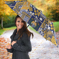 Ekamawir omo Nauru Umbrella Pacific Patchwork Xmas Vibes - Polynesian Pride