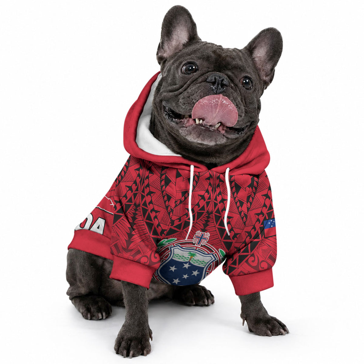Polynesian Independent State of Samoa Red Pet Hoodie LT9 - Polynesian Pride