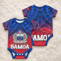 Polynesian Independent State of Samoa Gradient Baby Onesie LT9 - Polynesian Pride