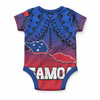 Polynesian Independent State of Samoa Gradient Baby Onesie LT9 - Polynesian Pride