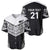 New Zealand Black Fern Custom Baseball Jersey Maori Tukutuku Black-white Motif