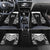 New Zealand Black Fern Custom Car Mats Maori Tukutuku Black-white Motif