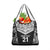 New Zealand Black Fern Custom Grocery Bag Maori Tukutuku Black-white Motif