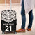 New Zealand Black Fern Custom Luggage Cover Maori Tukutuku Black-white Motif
