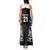New Zealand Black Fern Custom Tank Maxi Dress Maori Tukutuku Black-white Motif