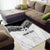 New Zealand Koru Fern Custom Area Rug Simple Taniko Motif