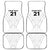 New Zealand Koru Fern Custom Car Mats Simple Taniko Motif
