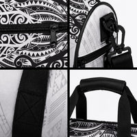 New Zealand Koru Fern Custom Duffle Bag Simple Taniko Motif LT9 - Polynesian Pride