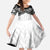 New Zealand Koru Fern Custom Family Matching Off Shoulder Maxi Dress and Hawaiian Shirt Simple Taniko Motif