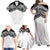 New Zealand Koru Fern Custom Family Matching Off Shoulder Maxi Dress and Hawaiian Shirt Simple Taniko Motif