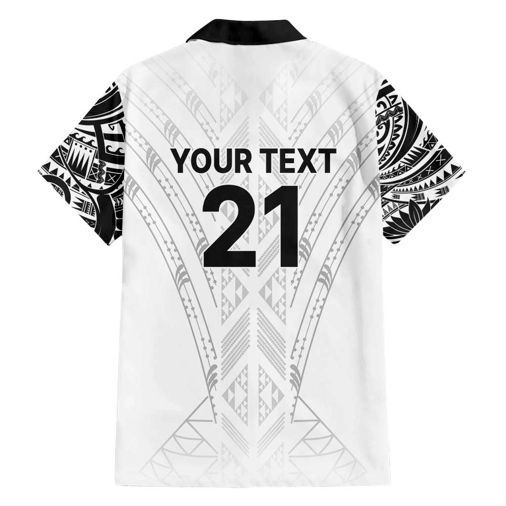 New Zealand Koru Fern Custom Family Matching Puletasi and Hawaiian Shirt Simple Taniko Motif LT9 - Polynesian Pride