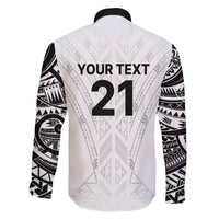 New Zealand Koru Fern Custom Family Matching Puletasi and Hawaiian Shirt Simple Taniko Motif LT9 - Polynesian Pride