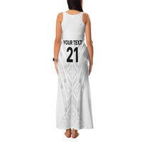 New Zealand Koru Fern Custom Family Matching Tank Maxi Dress and Hawaiian Shirt Simple Taniko Motif LT9 - Polynesian Pride