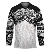 New Zealand Koru Fern Custom Hockey Jersey Simple Taniko Motif - Polynesian Pride