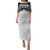 New Zealand Koru Fern Custom Puletasi Simple Taniko Motif